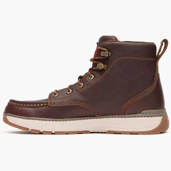 NEW ROCKY men\'s rebound wedge waterproof work boot in brown main image 4